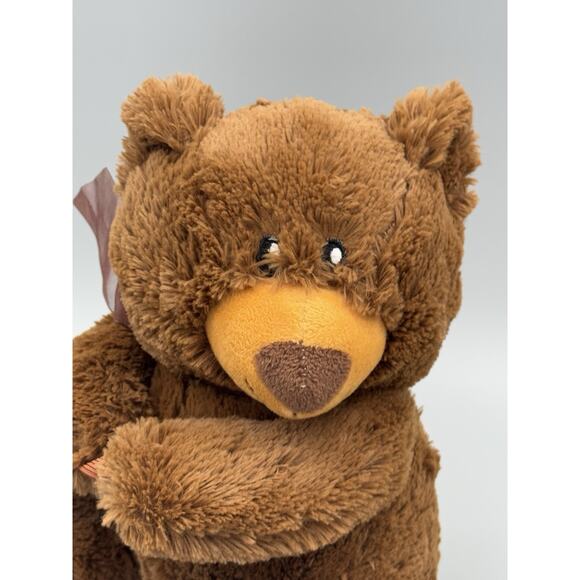 American Gifts Brown Teddy Bear Plush Vase Hugger 10” Stuffed Animal - Picture 2 of 9